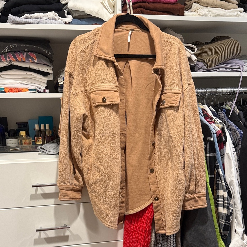 Free People Ruby Jacket in Camel color